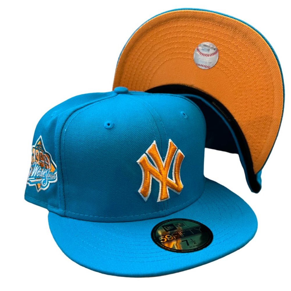 New Era New York Yankees Dear Mama 59FIFTY Fitted Hat 1999 WS Side Patch